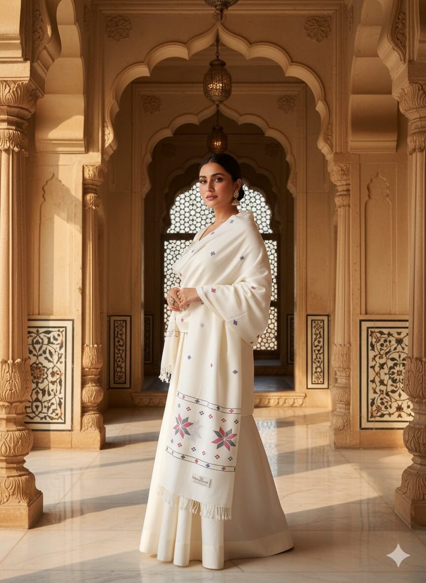 Mankyal Special Premium Woolen Shawl for Women - Hand-Woven in Swat, Pakistan - Image 2